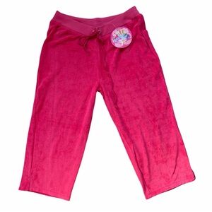Deadstock Raviya surf pink terrycloth capri sweatpants